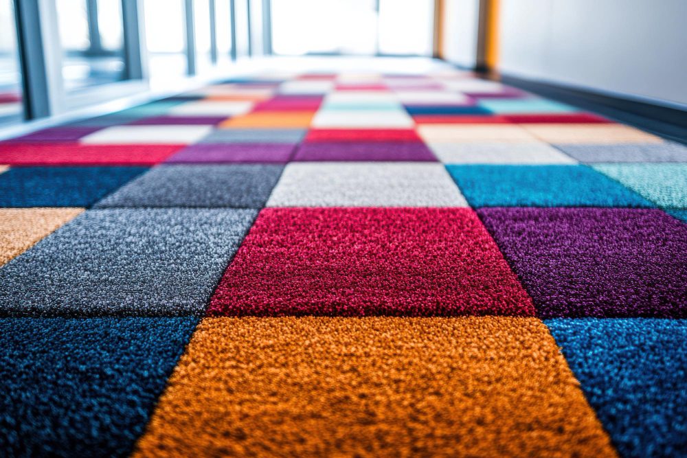 Commercial office with carpet tiles